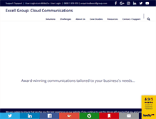 Tablet Screenshot of excellgroup.com